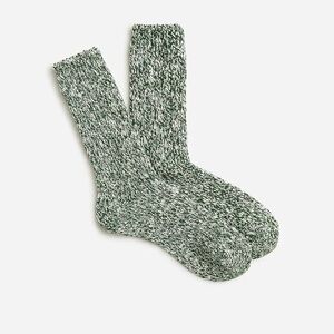 NWT - J. Crew Women’s Marled Camp Socks (Green/Ivory) One Size
